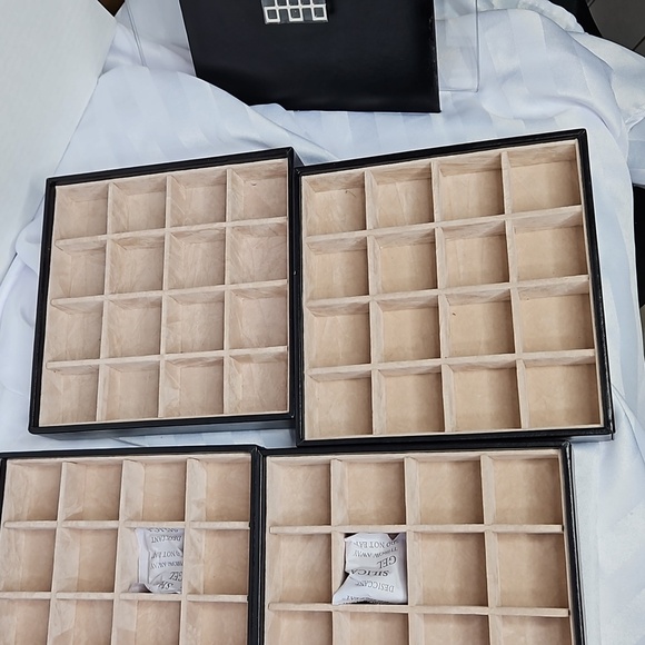 GLENOR CO STACKABLE JEWERLY TRAY  ORGANIZER IN BLACK - Picture 6 of 11